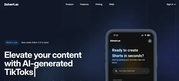 2SHORT AI preview