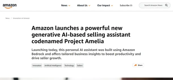 Amazon Project Amelia preview