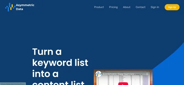 Asymmetric Data preview