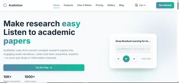 Audiolizer Cloud preview