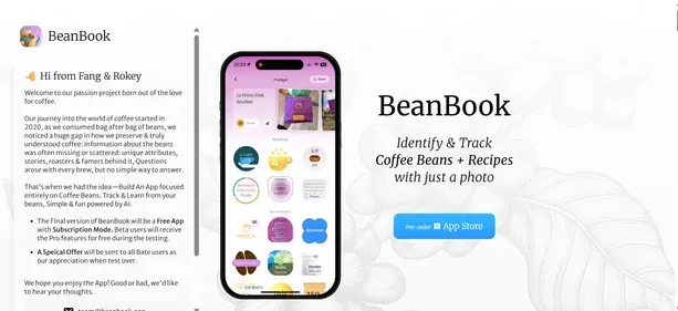 BEANBOOK preview
