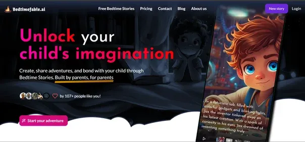 BedtimeFable.ai preview