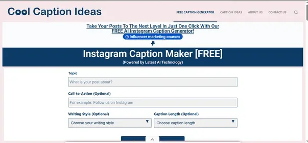 Coolcaptionideas preview