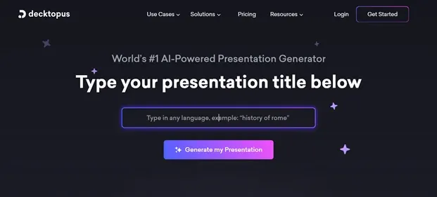 Decktopus AI preview