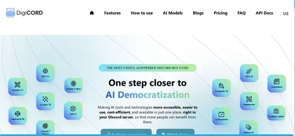 DigiCord Site preview