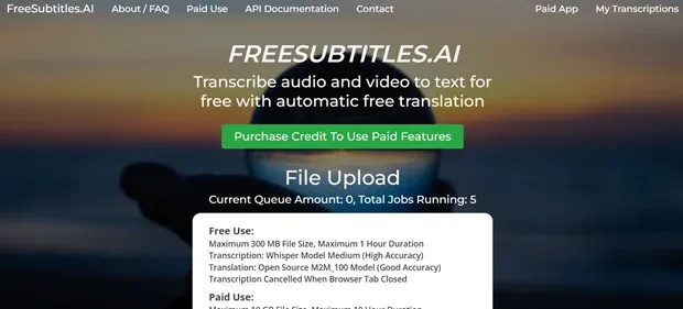 Free Subtitle AI preview