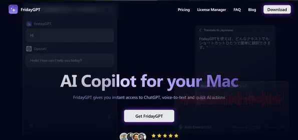 FRIDAYGPT APP preview