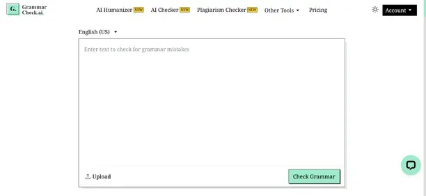 GRAMMARCHECK AI preview