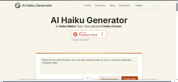 HAIKU-GENERATOR preview