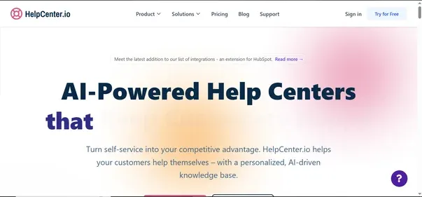 Helpcenter Io preview