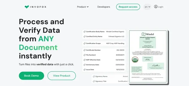 Invofox Custom Docs preview