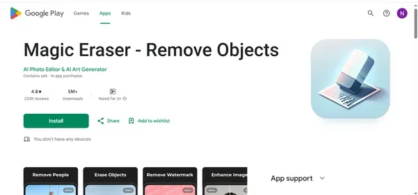 Magic Eraser preview