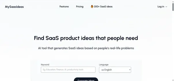 My SaaS Ideas preview