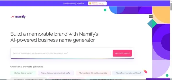 Namify preview
