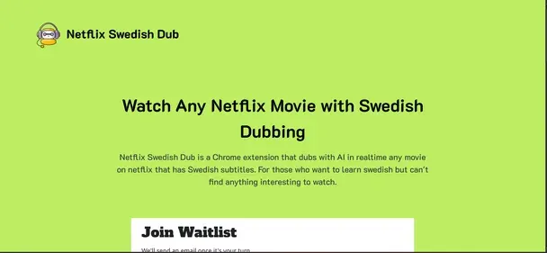 Netflix Swedish Dub preview