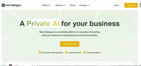 New Dialogue preview