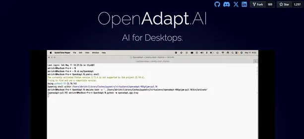 OPENADAPT AI preview