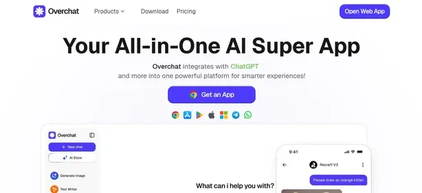 OVERCHAT AI WRITER preview