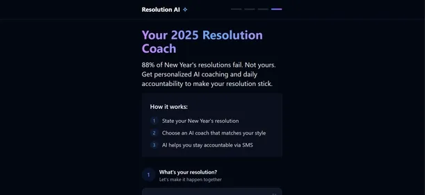 Resolution Coach preview