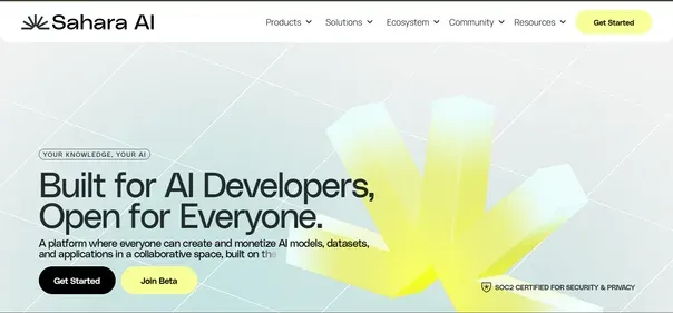 Sahara Labs AI preview