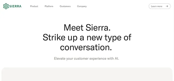 SIERRA AI preview