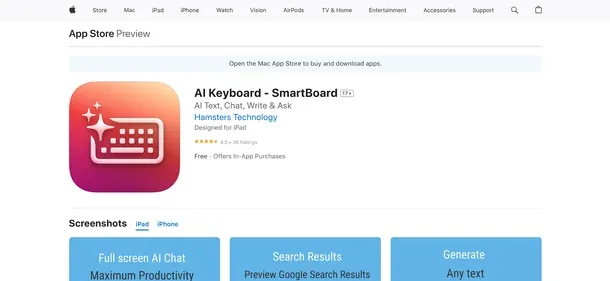 SMARTBOARD AI KEYBOARD preview