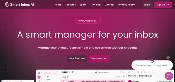 Smartinbox AI preview