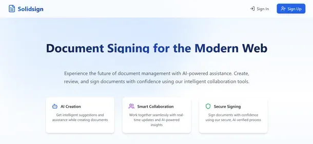 SOLIDSIGN preview