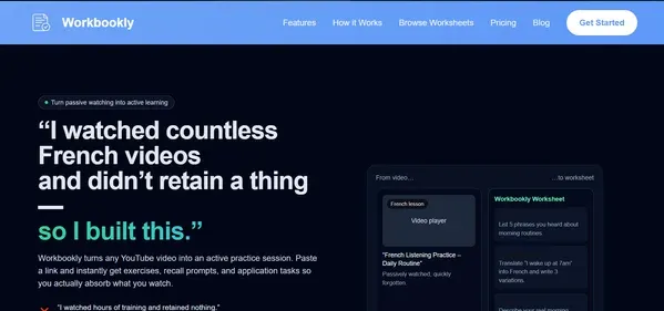 Workbookly App preview